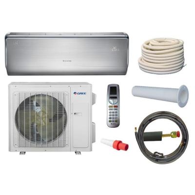 Crown 9,000 BTU 3/4 Ton Ductless Mini Split Air Conditioner and Heat Pump Kit - 208-230V/60Hz